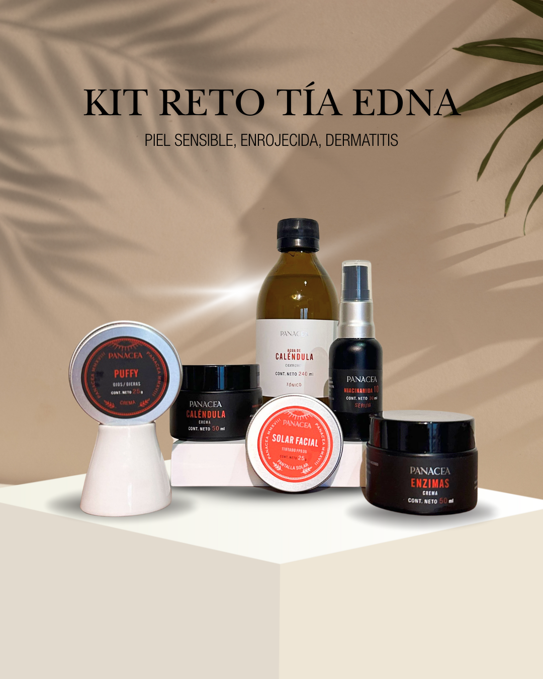 KIT RETO TÍA EDNA PIEL SENSIBLE, ENROJECIDA, DERMATITIS