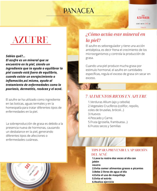 AZUFRE ¿Para la piel?