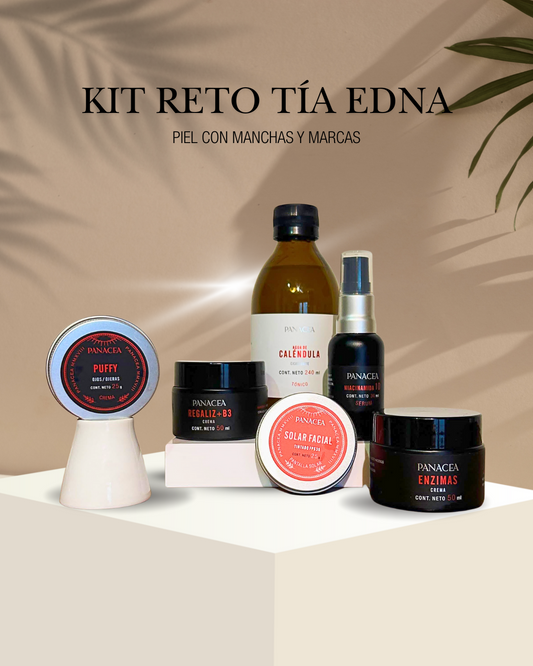 KIT RETO TÍA EDNA PIEL CON MANCHAS Y MARCAS